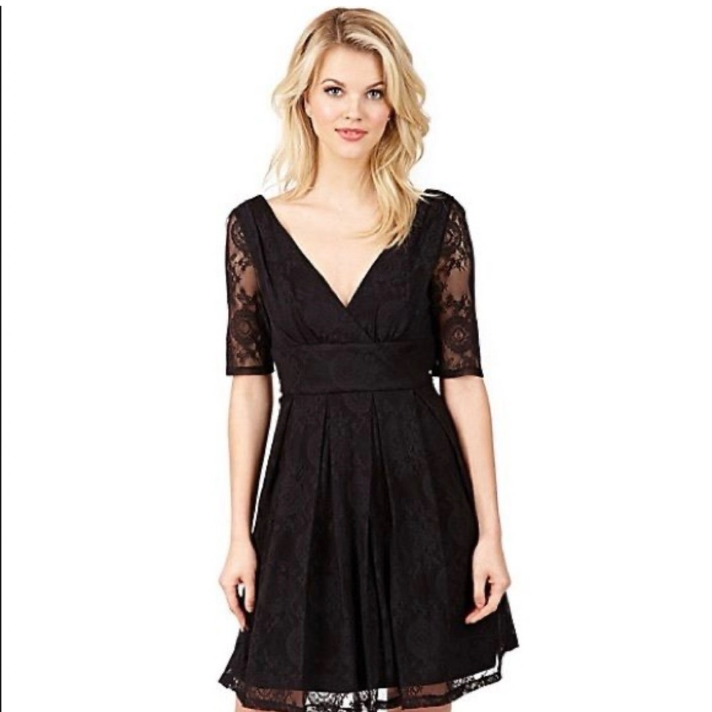 NWT- Betsey Johnson Black Lace Dress - Size 2